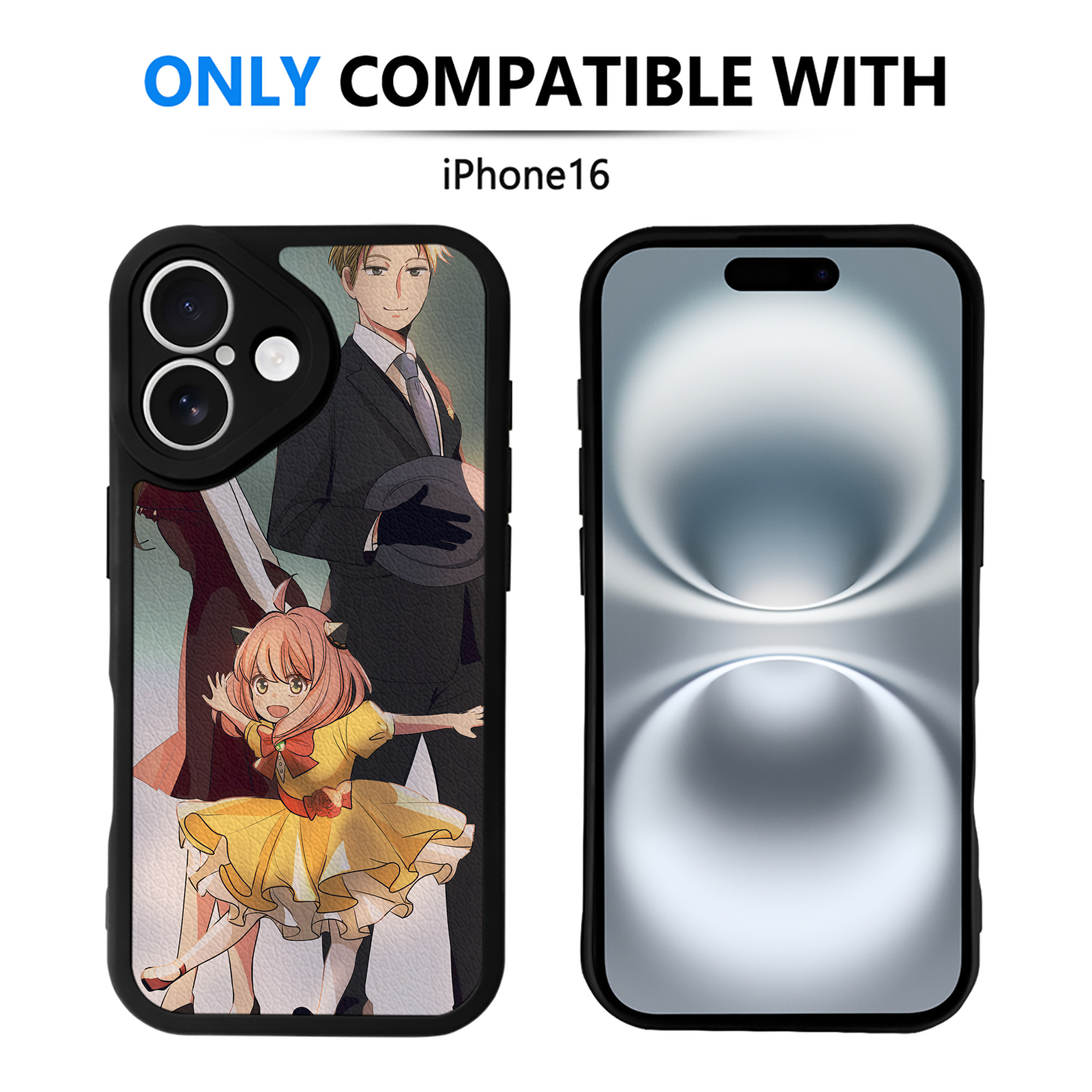 （画像用） SPY×FAMILY间谍家家酒 【iPhone 16シリーズ対応】シリコンスマホケース（レザー調） 材質：シリコン